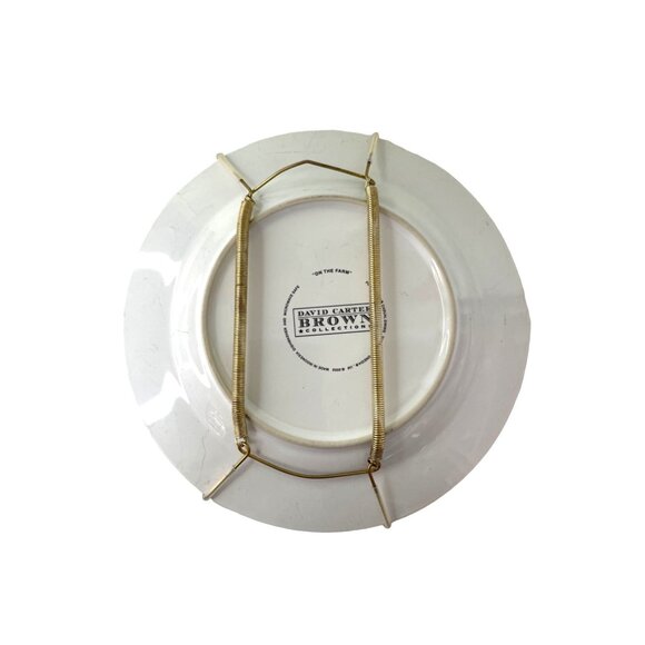 Chicken Rooster Plates On the Farm David Carter Brown for Sakura Vintage 2002 - Picture 8 of 9